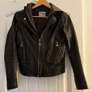 Doma Women's Dark Leather Jacket